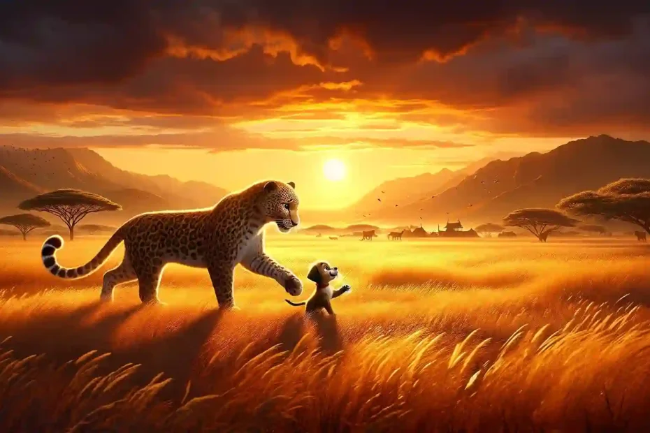 Story - The Tender-hearted Leopard and the Lost Puppy