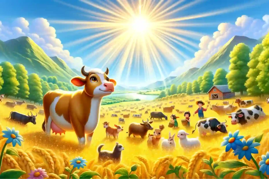 Story - The Candid Cow and the Golden Meadow