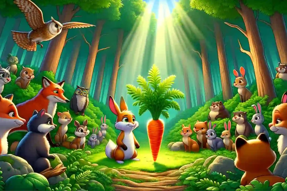 Story - The Upright Rabbit and the Shiny Carrot