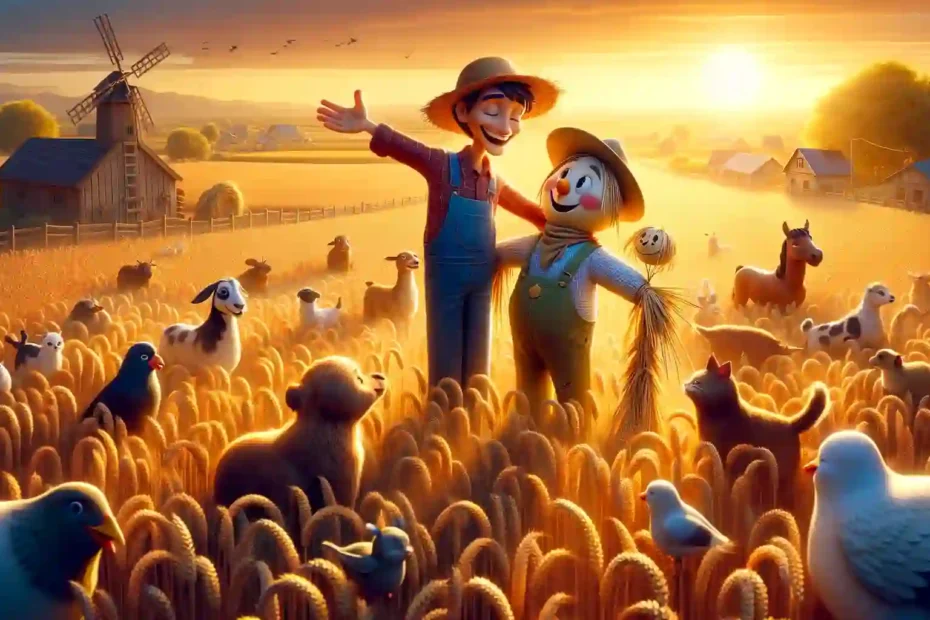 The Farmer and the Sharing Scarecrow